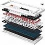 GamePro MK160W Hot-Swap Red Swich RGB USB UA White (MK160W)