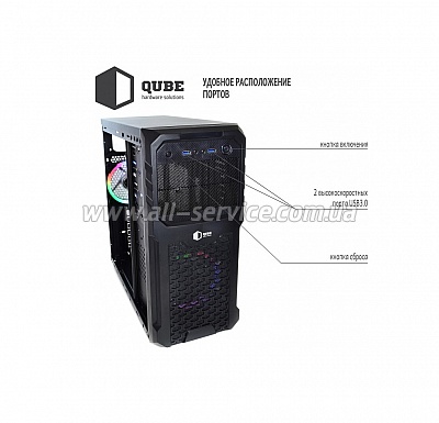  QUBE QB27A  Black (QB27A_WCNU3)