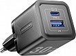 �������� ������� Vention 1xUSB-C PD30W + 1xUSB QC3.0 30W GaN + cable USB-C to USB-C 1.0m black (TZ-FEQB0-EU-01)
