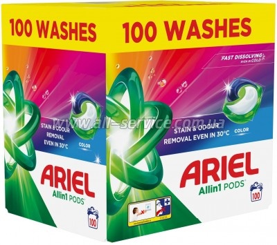 ������� ��� ������ Ariel Pods All-in-1 Color ��� �������� 100 ��. (8700216764179)
