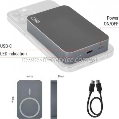 ������� ������������� EMOS 10000mAh WI1046 PD 20W grey (B0551GY)