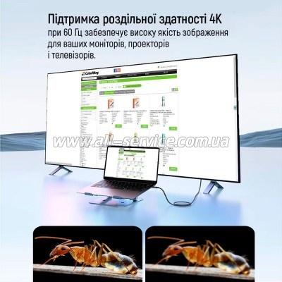 ���� ������ USB-C to USB-C 1.0m USB3.2 (20Gbps 4K PD100W) Gen2 5� black ColorWay (CW-CBPDCC062-BK)