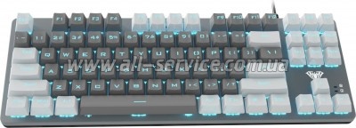  Aula F3287 Keycap KRGD Blue USB UA White/Grey (6948391240688)