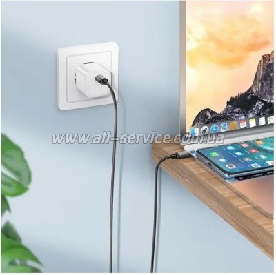 ���� ������ USB-C to USB-C 60W BX87 black BOROFONE (6974443389067)