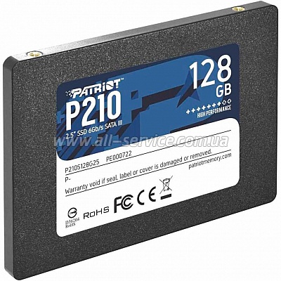 SSD  PATRIOT P210 128GB (P210S128G25)