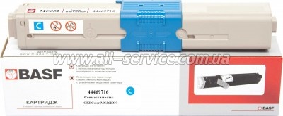 �����-�������� BASF OKI C310/ C330/ C510/ C530 ������ 44469716 Cyan (BASF-KT-MC352-44469716)
