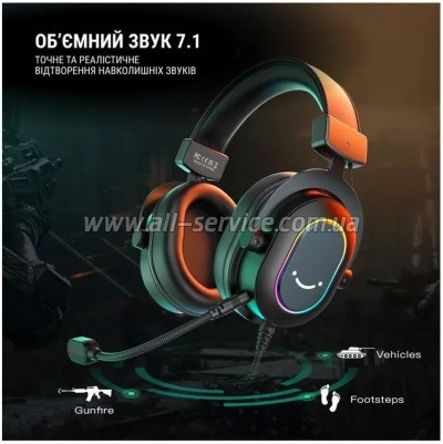 �������� Fifine H6 RGB 7.1 Black (H6)