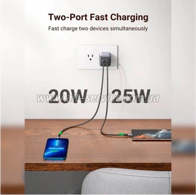 �������� ������� Ugreen 2xUSB GAN PD 40W CD294 (90573)