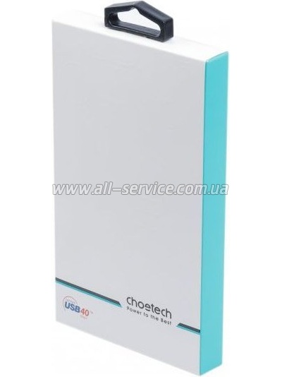 ���� ������ USB-C to USB-C 0.8m USB4 40Gbps PD 100W 8K60Hz Choetech (XCC-1028-BK)