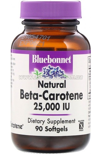  Bluebonnet Nutrition  -, Beta Carotene 25,000, 90  (BLB-00316)