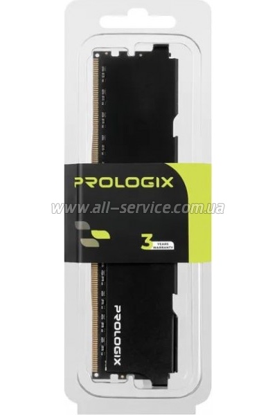     DDR4 16GB 3200 MHz Black Prologix (PRO16GB3200B4)