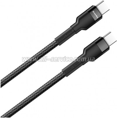 ���� ������ ColorWay USB-C to USB-C 1.0m 3.0A black (CW-CBPDCC047-BK)