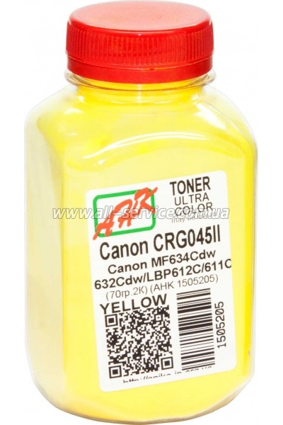 Тонер АНК Canon MF610/ 630/ Canon 045H бутль 70г Yellow (1505205) Тонер АНК Canon MF610/ 630/ Canon 045H бутль 70г Yellow (1505205)