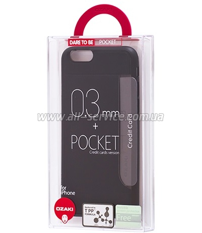  OZAKI O!coat-0.3+Pocket iPhone 6 Black (OC559BK)