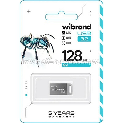  Wibrand 128GB Ant Silver USB 3.2 Gen 1 (USB 3.0) (WI3.2/AN128M4S)