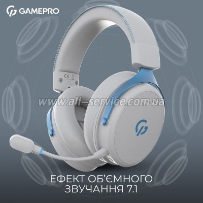 �������� GamePro Asgard Skadi Wireless White/Blue (HSW191WB)