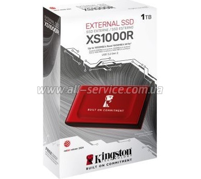  SSD USB Type-C 1TB XS1000 Kingston (SXS1000R/1000GA)