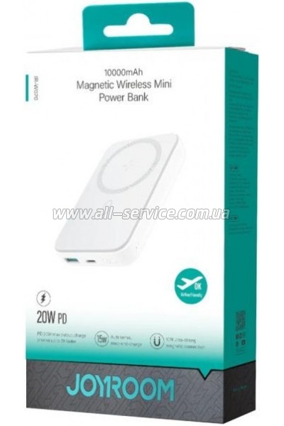 ������� ������������� JOYROOM 10000mAh PD 20W White (JR-W020 / 6941237119698)