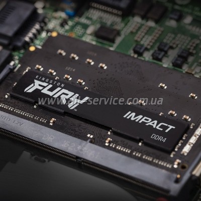 ������ ������ ��� �������� SoDIMM DDR4 16GB (2x8GB) 3200 MHz Fury Impact Kingston Fury (ex.HyperX) (KF432S20IBK2/16)