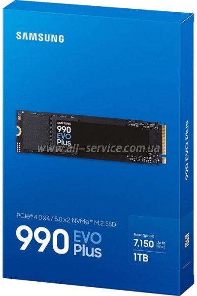  SSD M.2 2280 1TB 990 EVO Plus Samsung (MZ-V9S1T0BW)