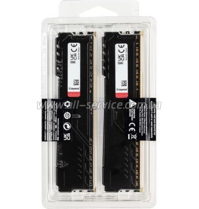     DDR4 16GB (2x8GB) 3200 MHz Fury Beast Black Kingston Fury (ex.HyperX) (KF432C16BBK2/16)