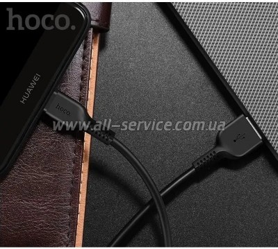 ���� ������ USB 2.0 AM to USB-C 2.0m 3A X20 black HOCO (6957531068907)