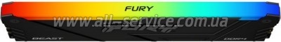     DDR4 16GB 3200 MHz Beast RGB Kingston Fury (ex.HyperX) (KF432C16BB2A/16)