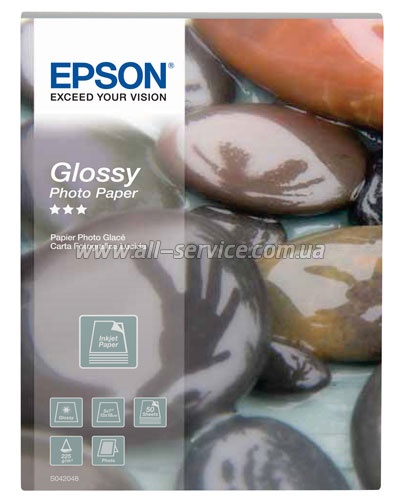 Бумага Epson 13x18 Glossy Photo Paper, 50л. C13S042048