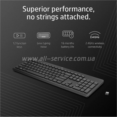  HP 230 Wireless UA Black (3L1E7AA)