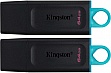  Kingston 2x64GB DT Exodia Black + Blue USB 3.2 (DTX/64GB-2P)