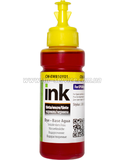  ColorWay Epson 673 Epson L800/ 1800 100 Yellow (CW-EW810Y01)