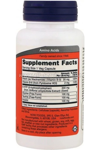  Now Foods 5-HTP (), 200 ,  , 60  (NOW-00108)