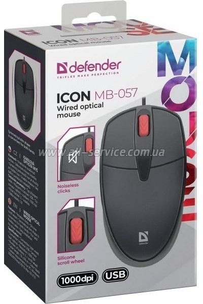 Defender Icon MB-057 USB Black (52057)