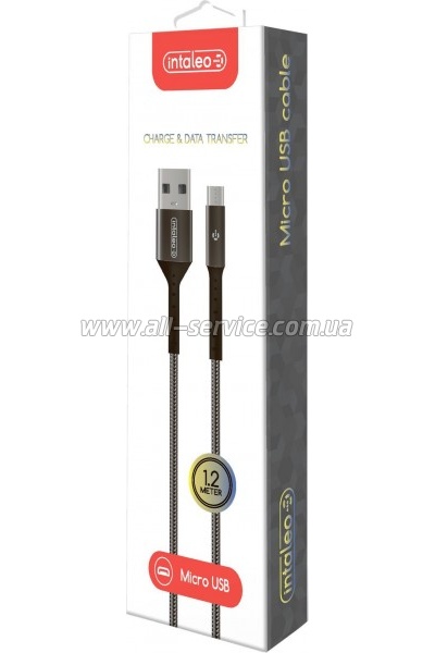 ���� ������ USB 2.0 AM to Micro 5P 1.2m Intaleo (1283126495649)