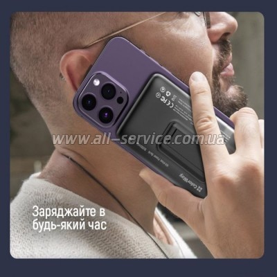   ColorWay 10000 mAh 15W MagSafe USB QC3.0 + USB-C PD 22.5W (CW-PB100LPA3BK-WPDD)