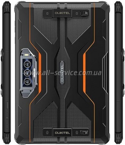 OUKITEL RT8 11" 6/256GB Dual Sim Black-Orange with hand (6931940756396)