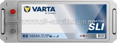 ���������� ������������ Varta ProMotive 140Ah ������(+/-) (800EN) K8 � ����. ���� (640400080)