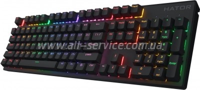  Hator Icefall Mecha Rainbow USB Black (HTK104UA)