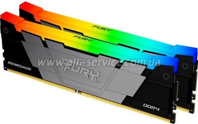 ������ ������ ��� ���������� DDR4 32GB (2x16GB) 3200 MHz RenegadeRGB Kingston Fury (ex.HyperX) (KF432C16RB12AK2/32)