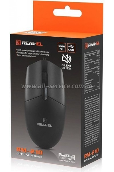  REAL-EL RM-210 USB Black (EL123200036)
