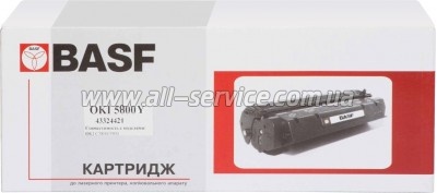  BASF OKI C5800/ 5900  43324421 Yellow (BASF-KT-C5800Y-43324421)