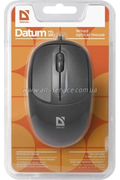  Defender Datum MS-980 Black (52980)