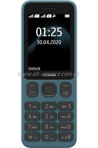   Nokia 125 Dual Sim Blue (16GMNL01A01)
