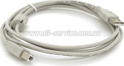 Кабель для принтера USB 2.0 AM/BM 1.8m ferrite white Voltronic (YT-AM/BM-1.8W) Кабель для принтера USB 2.0 AM/BM 1.8m ferrite white Voltronic (YT-AM/BM-1.8W)