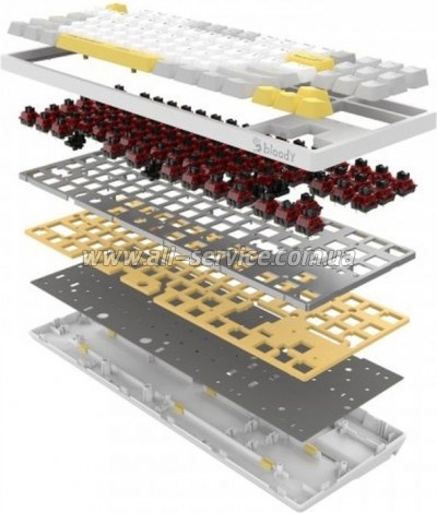  A4Tech Bloody S87 RGB BLMS TKL USB Energy White (4711421993708)