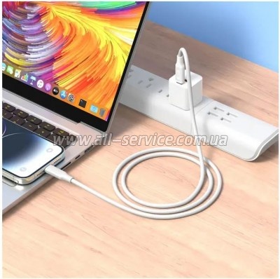 ���� ������ USB-C to USB-C 1.0m XO (NB-Q265B-CC.white)