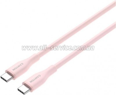 ���� ������ USB-C to USB-C 1.0m CC60SC10 60W Silicon Pink Sand Canyon (CNS-CC60SC10PS)