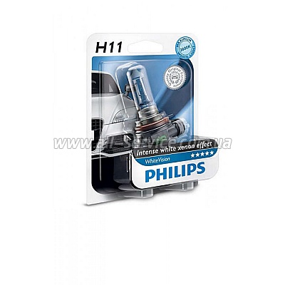   Philips H11 WhiteVision +60% (12362WHVB1)