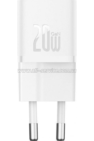�������� ������� Baseus GaN5 USB-C 20W white (CCGN050102)
