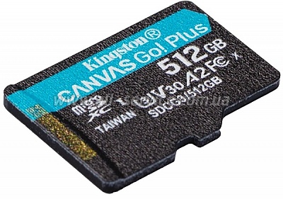   512Gb Kingston microSDXC Canvas Go+ U3 V30 (SDCG3/512GB)